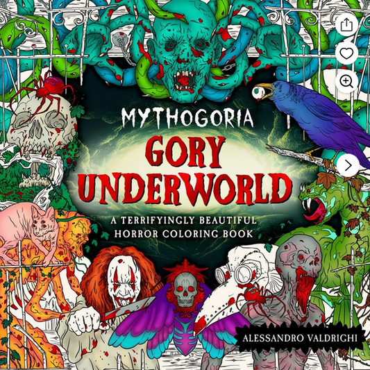 Mythogoria Gory Underworld Adult Coloring Book