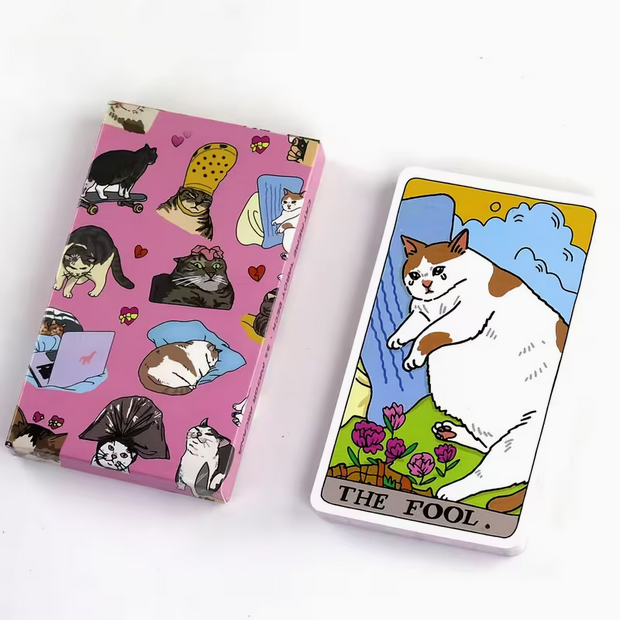 Hilarious Cute Cat Kitty Tarot Card Deck