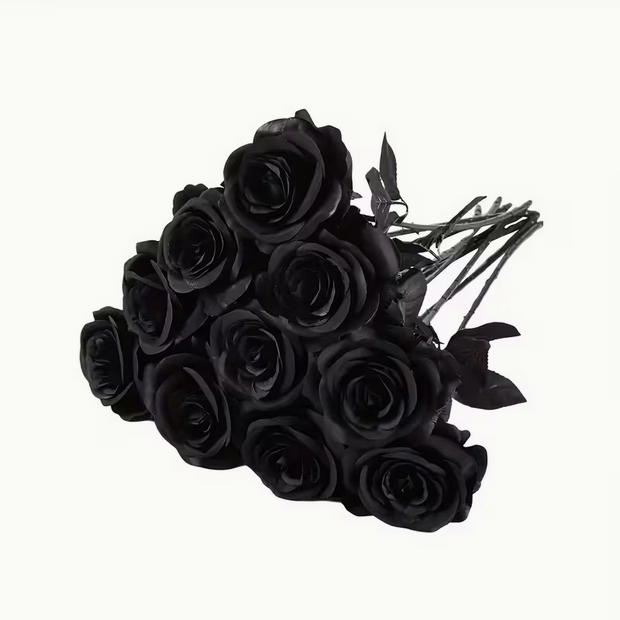 Never Die Rose-Silk Flower Black Rose Red Rose Purple Rose Wine Rose
