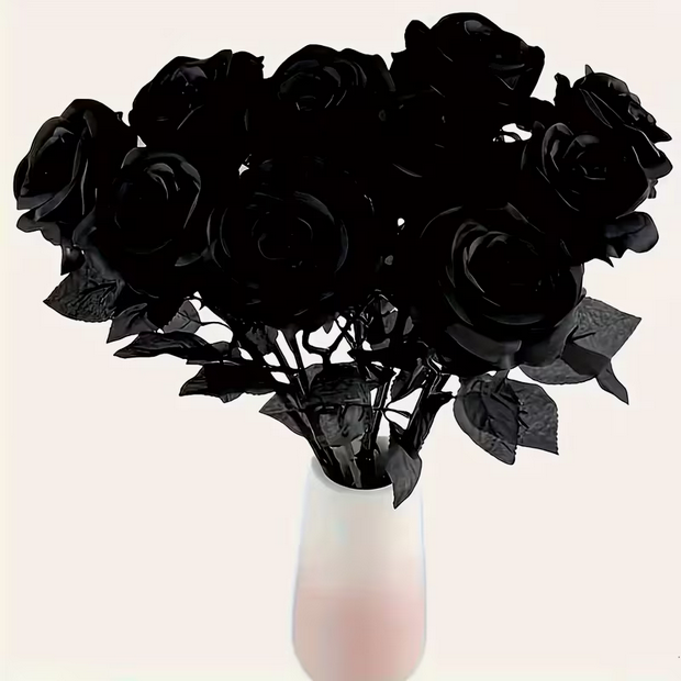 Never Die Rose-Silk Flower Black Rose Red Rose Purple Rose Wine Rose