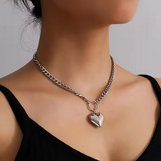 Full Heart Pendant Necklace