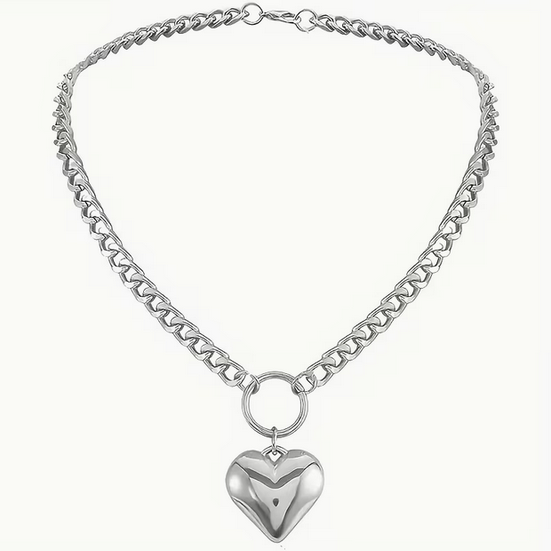 Full Heart Pendant Necklace