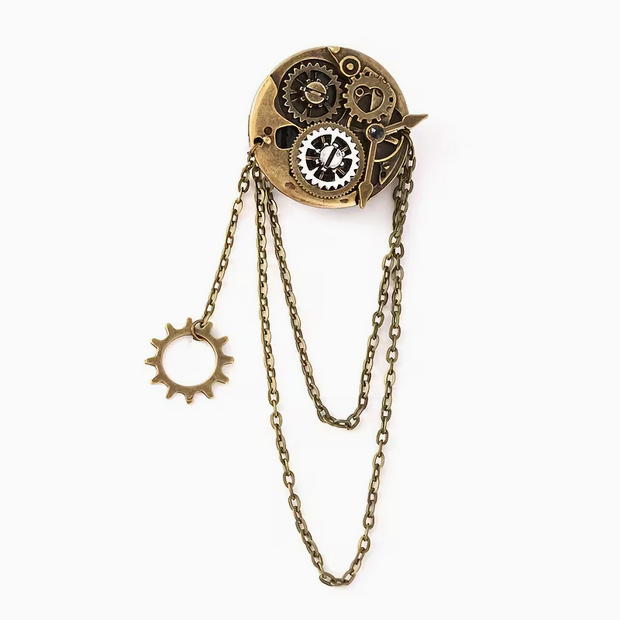 Cyber Steampunk Brooch