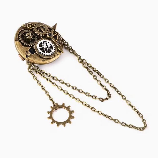 Cyber Steampunk Brooch