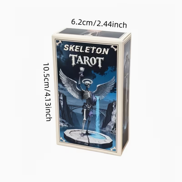 Skeleton Tarot Card Deck – 78 Gothic Cards, No Guidebook