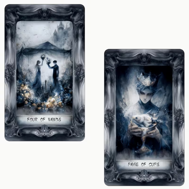 Dark Fantasy Tarot Card Deck – 78 Gothic Divination Cards