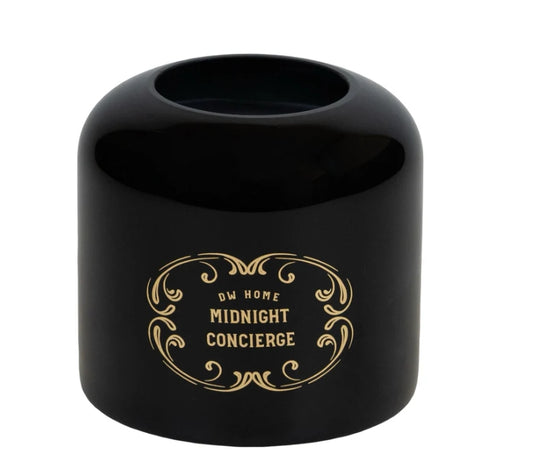 Midnight Concierge Dark Gothic Glass Candle