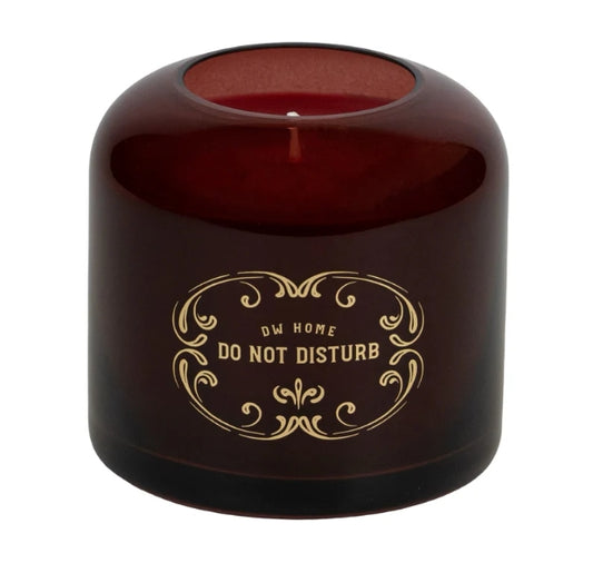 Do Not Disturb Dark Gothic Glass Candle