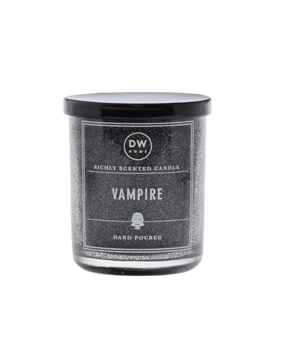 Vampire - Glitter Black Mini Glass Candle cherry apple almond
