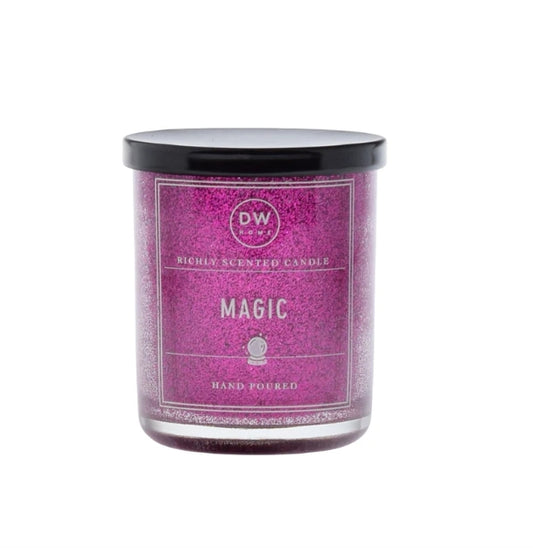 Magic- Glitter Purple Mini Glass Candle elderberry, currant, berries, spice