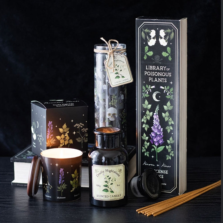 Poisonous Plants Incense Sticks Wolfsbane, Deadly Nightshade, Angel's Trumpet, Foxglove
