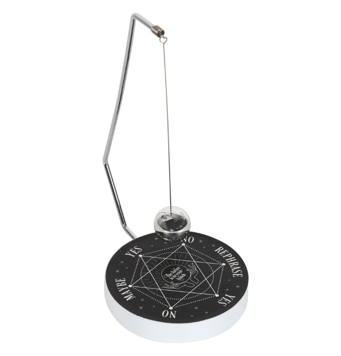 Magical Pendulum Decision Maker Black and Silver Magic Witch Spiritual