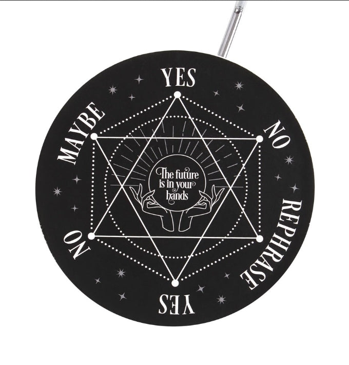 Magical Pendulum Decision Maker Black and Silver Magic Witch Spiritual