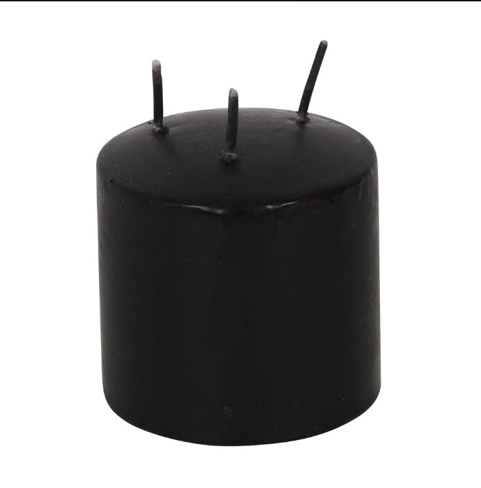 Vampire Blood Pillar Taper Candle Bleeding Wax Black and Red Unscented