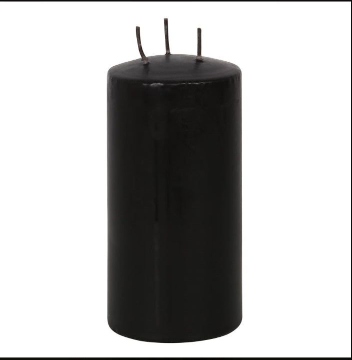 Vampire Blood Pillar Taper Candle Bleeding Wax Black and Red Unscented