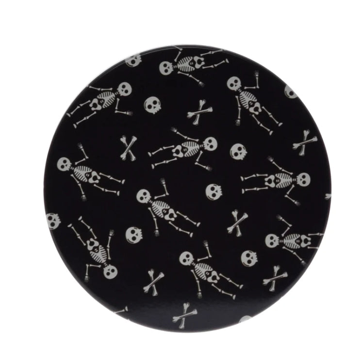 Graveyard Smash Halloween Horror Glass Candle Vintage Retro