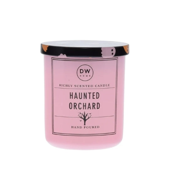 Haunted Orchard Halloween Ghost Mini Glass Candle