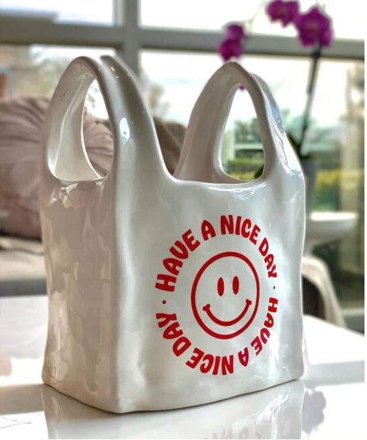 Have a Nice Day Thank you Bag Candle Collectible, Rare, Limited Edition