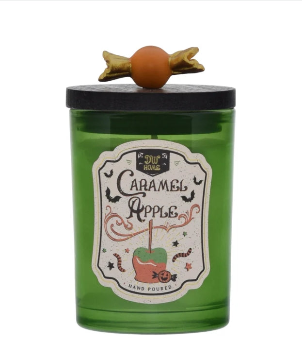 Caramel Apple Halloween Glass Candle Limited Edition