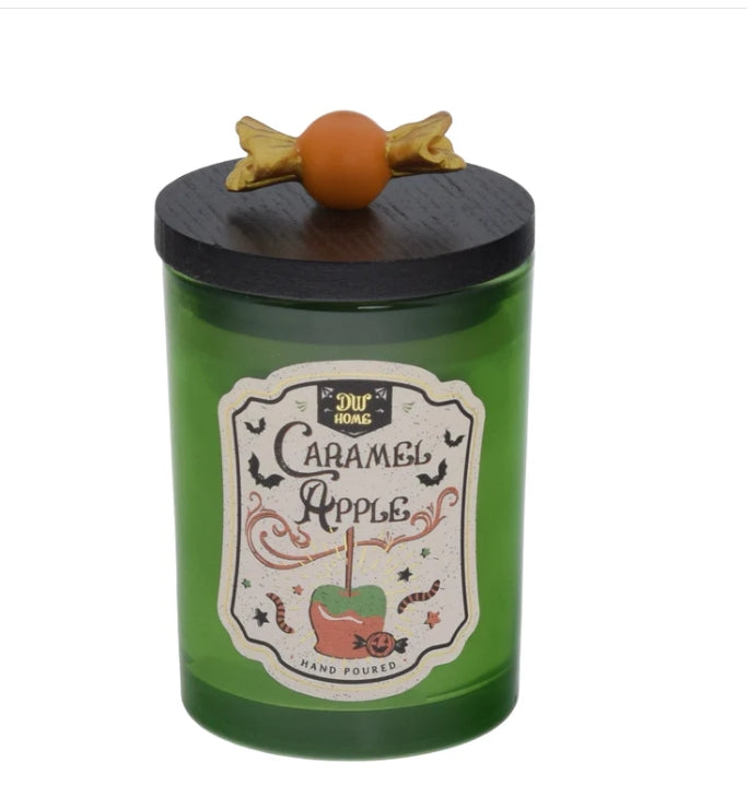 Caramel Apple Halloween Glass Candle Limited Edition