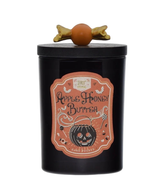 Apple Honey Butter Halloween Glass Candle Limited Edition