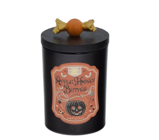 Apple Honey Butter Halloween Glass Candle Limited Edition
