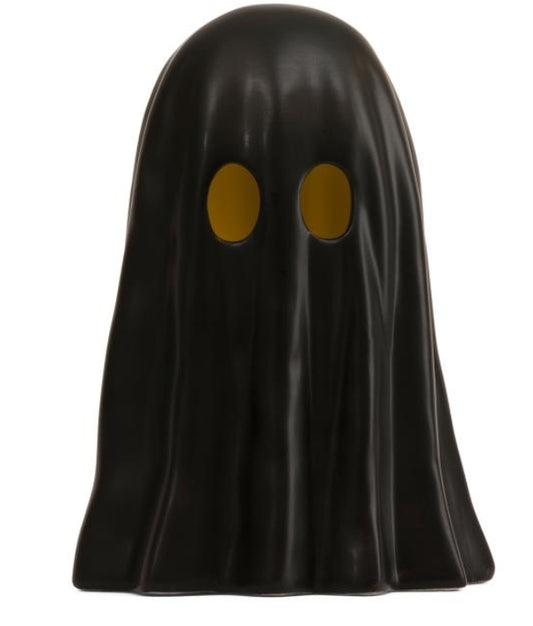 Black Ghost LED lit Ceramic Figurine