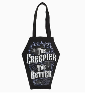 Coffin Shaped The Creepier the Better Tote Bag