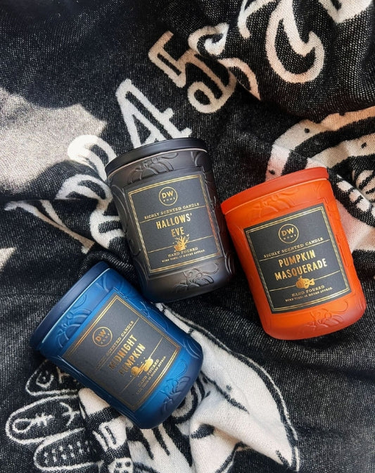 Hallows' Eve Halloween Glass Candle