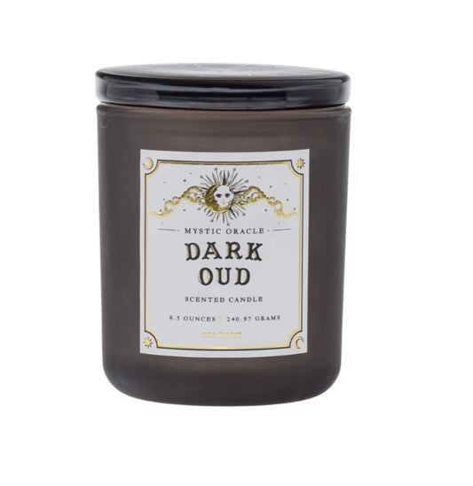 Dark Oud Gothic Glass Candle