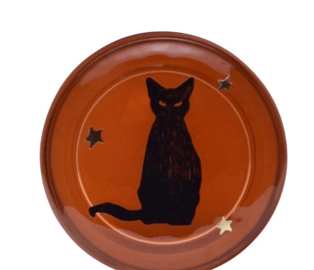 Scarlet Pumpkin Gothic Glass Candle