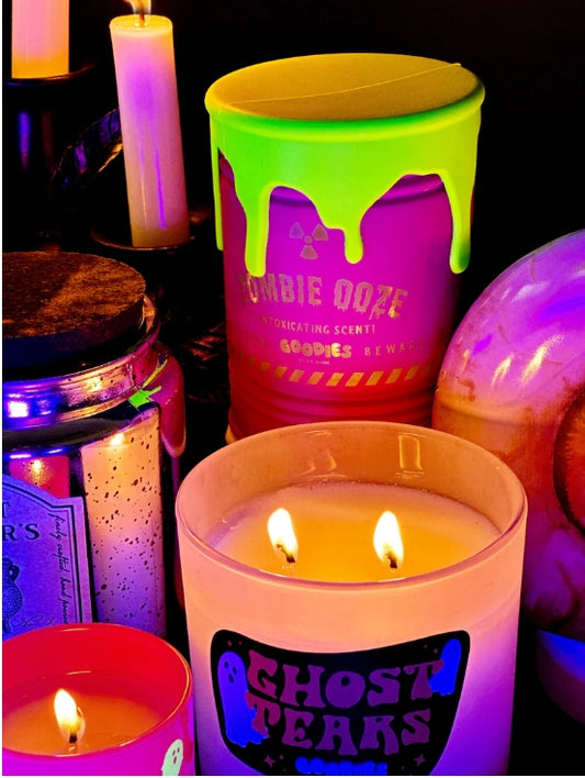 Zombie Ooze Halloween Candle