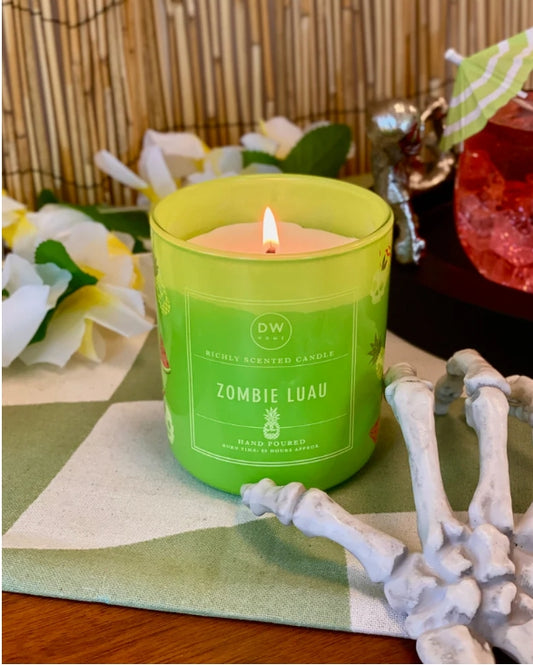 Zombie Luau Halloween Candle Summerween
