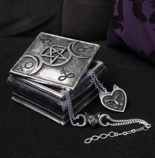 Triple Moon Pagan Trinket & Jewelry Box