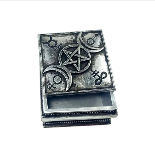 Triple Moon Pagan Trinket & Jewelry Box