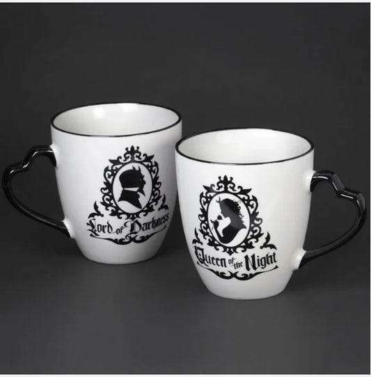 Queen of the Night Lord of Darkness Mug Set