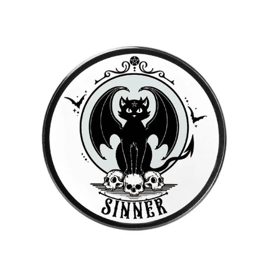 Bat Black Cat Sinner Coaster