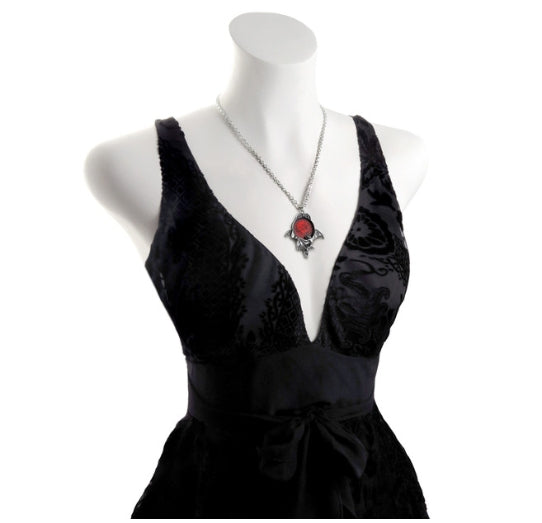 Blood Moon Bat Pendant Necklace