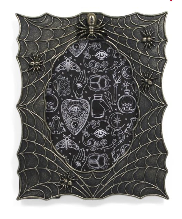 Spiderweb Antique Black and Gold Picture Frame