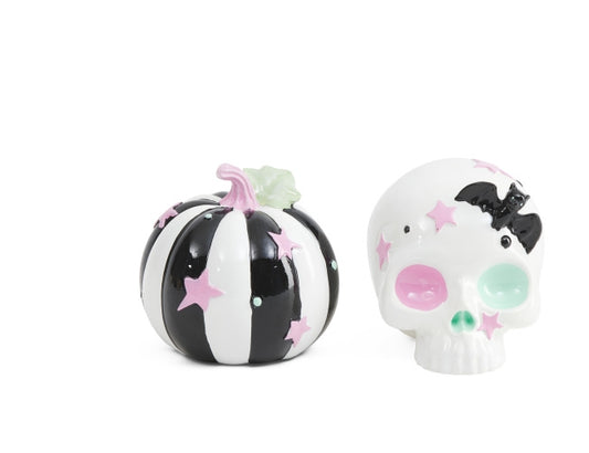 Skull and Pumpkin Decor Creepy Cute Bat