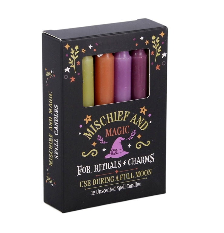 Full Moon Mischief and Magic Spell Candles Pack of 12