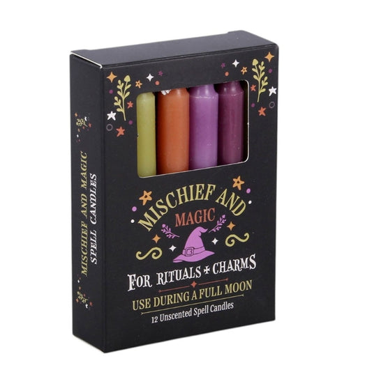 Full Moon Mischief and Magic Spell Candles Pack of 12