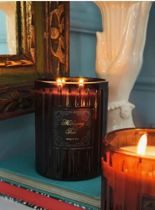 Mahogany Teak Large Ninety Six Glass Candle