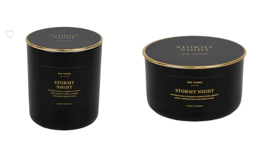 Best Seller Dark Gothic Glass Candle Stormy Night