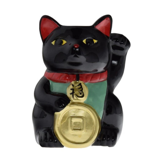 Luck Cat for Protection Ceramic Candle Large