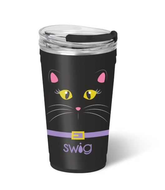 Black Cat Boo Crew  Party Tumbler SwigLife