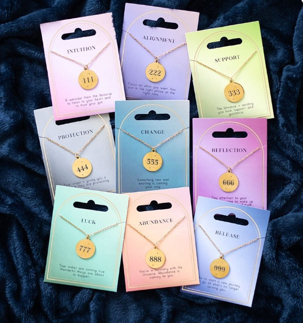Angel Number Necklaces-each sold separately