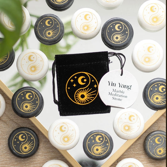 Yin Yang Marble Mediation Stone