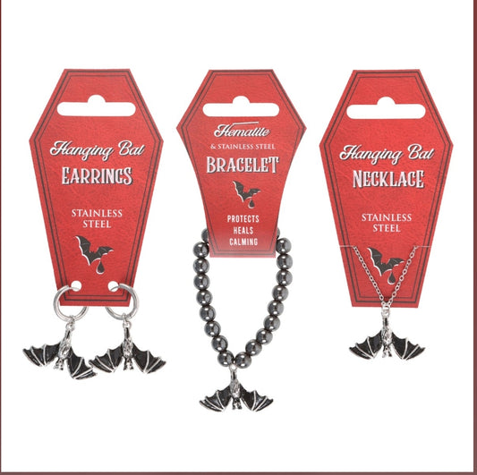 Bat Jewelry-Stainless Steel and Silver Dracula Victorian Vampire