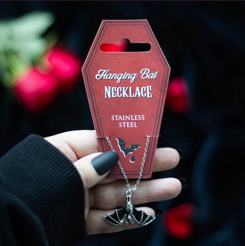 Bat Jewelry-Stainless Steel and Silver Dracula Victorian Vampire